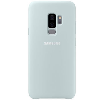 Coque Officielle Samsung Galaxy S9 Plus Silicone Cover – Bleue vue sur appareil photo