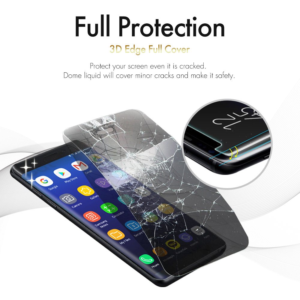Whitestone Dome Glas Samsung Galaxy S9 Vollabdeckender Display Schutz