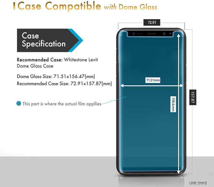 Whitestone Dome Glas Galaxy S9 Plus Vollabdeckender Display Schutz 