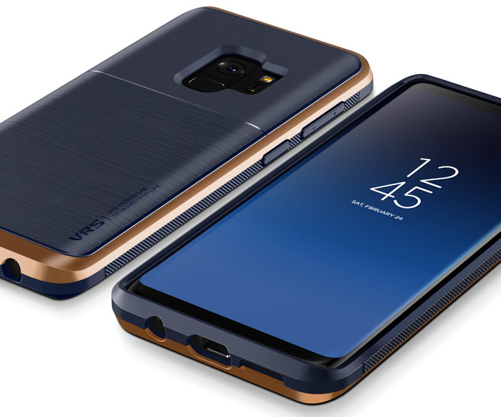 VRS Design High Pro Shield Galaxy S9 Hülle -Indigo Blush Gold