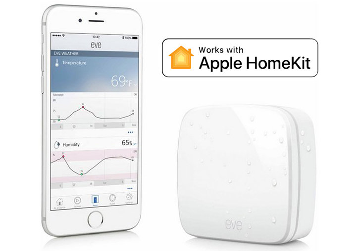 Elgato Eve Weather Wireless Outdoor Apple HomeKit Compatible Sensor