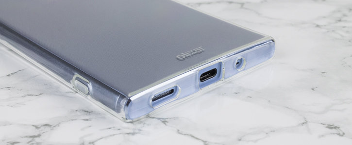 Coque Sony Xperia XA2 Ultra Olixar FlexiShield - Transparente vue sur port