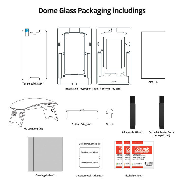 Whitestone Dome Glass Google Pixel 2 XL Full Cover Screen Protector