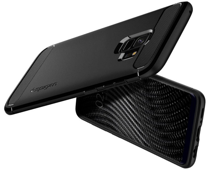 Spigen Rugged Armor Samsung Galaxy S9 Tough Case - Black