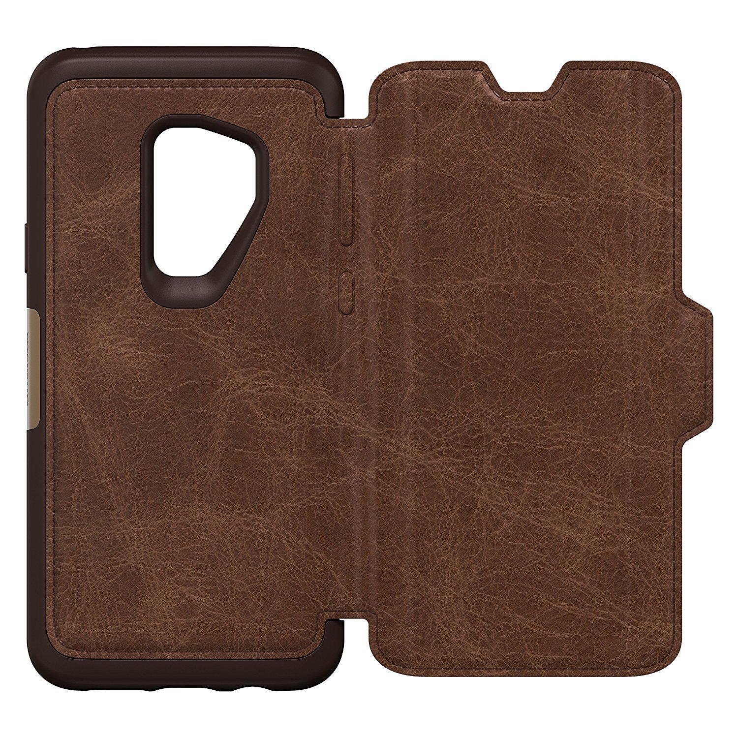 Coque Samsung Galaxy S9 OtterBox Strada en cuir avec rabat – Marron