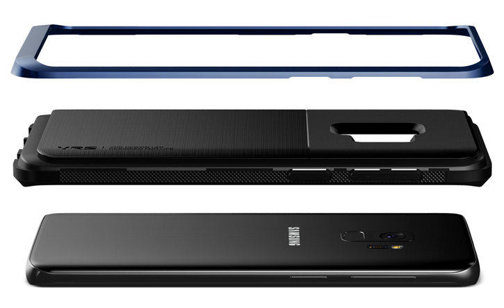 VRS Design High Pro Shield Galaxy S9 Hülle - Tiefseeblau