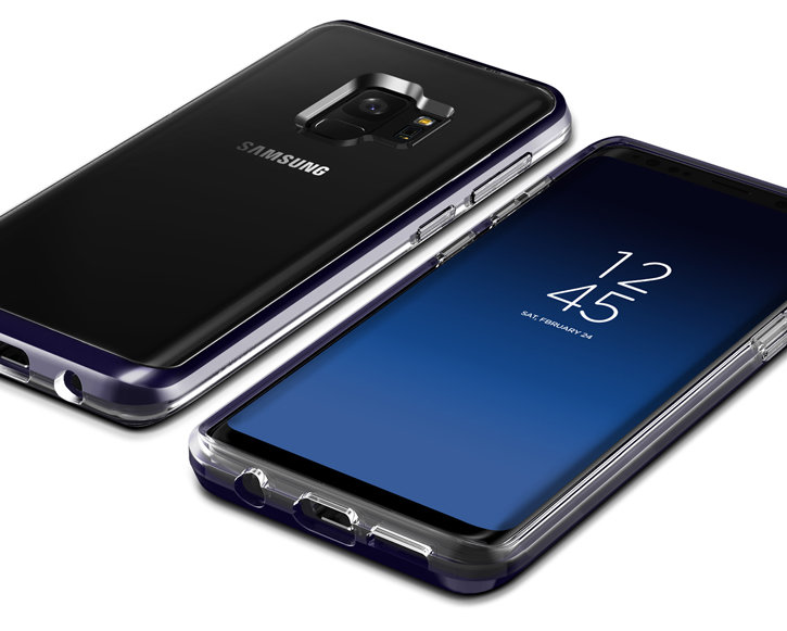 VRS Design Crystal Bumper Samsung Galaxy S9 Case - Ultra Violet