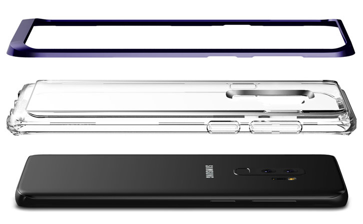 VRS Design Crystal Bumper Samsung Galaxy S9 Plus Case - Ultra Violet