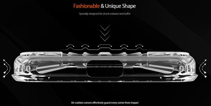 Coque iPhone X Kajsa Trans-Shield Collection – Transparente / Noire