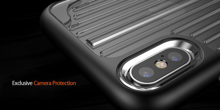 Coque iPhone X Kajsa Trans-Shield Collection – Transparente / Argent