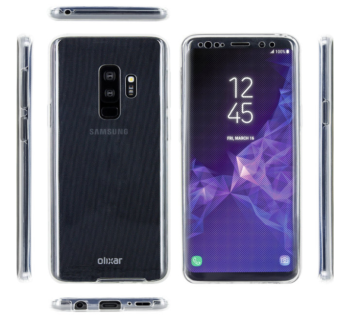 Olixar FlexiCover Complete Protection Galaxy S9 Plus Case - Clear