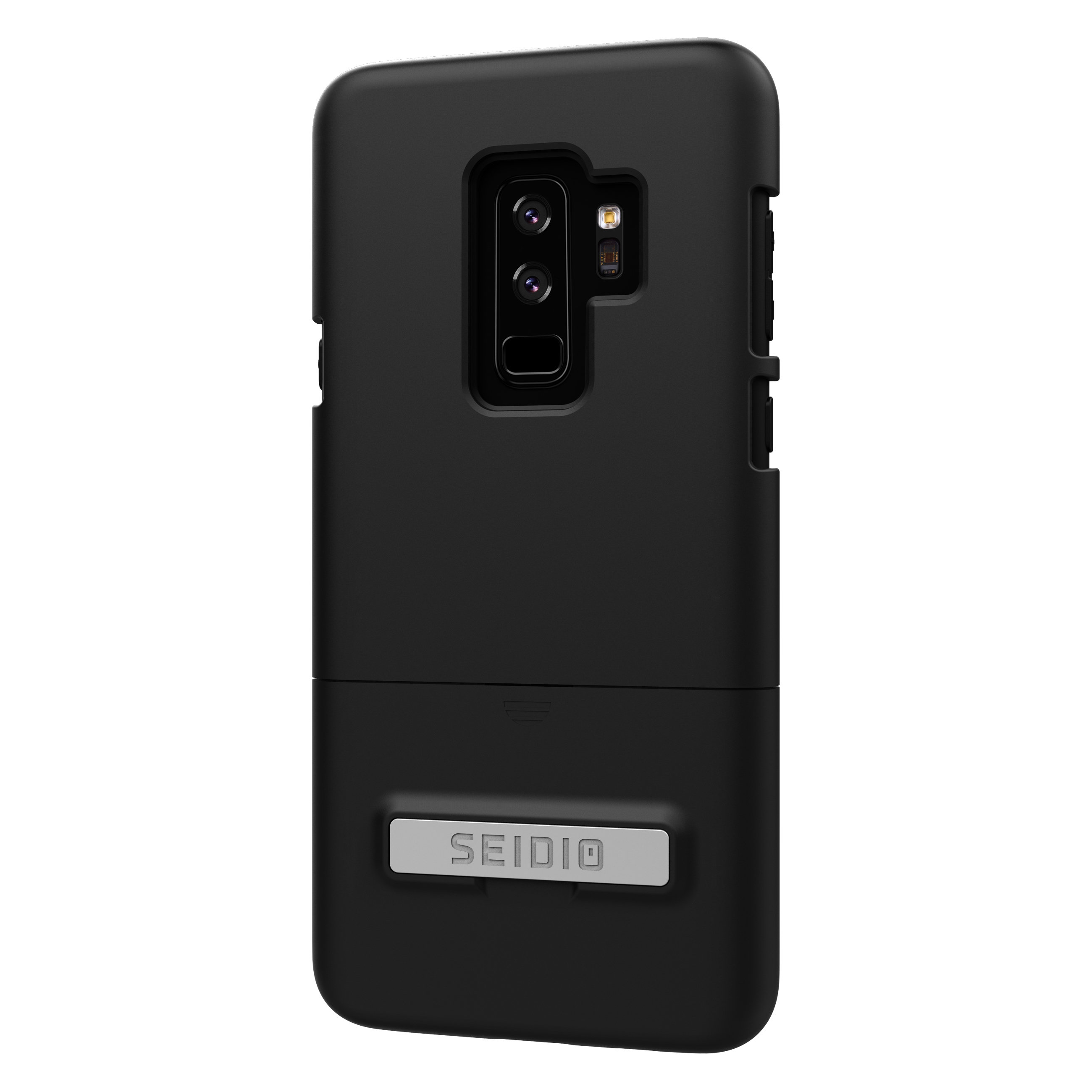 Seidio SURFACE Samsung Galaxy S9 Plus Case & Metal Kickstand - Black