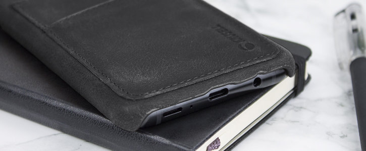 Krusell Sunne 2 Card Samsung Galaxy S9 Plus Leather Case - Black