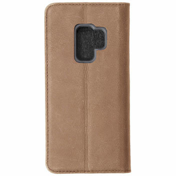 Krusell Sunne 2 Card Samsung Galaxy S9 Folio Wallet Case - Cognac