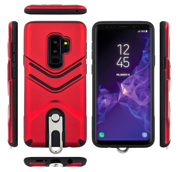 Coque Samsung Galaxy S9 Plus Olixar LanYard – Rouge