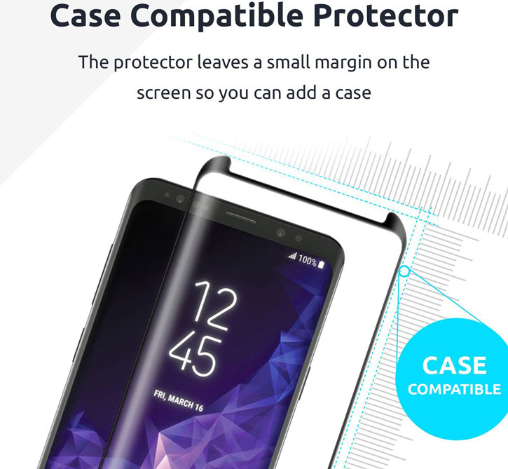 Olixar Galaxy S9 EasyFit Case Compatible Glass Screen Protector