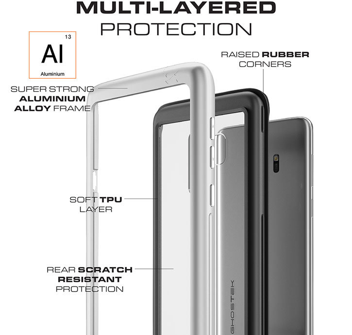 Ghostek Atomic Slim Samsung Galaxy S9 Plus Tough Case - Black