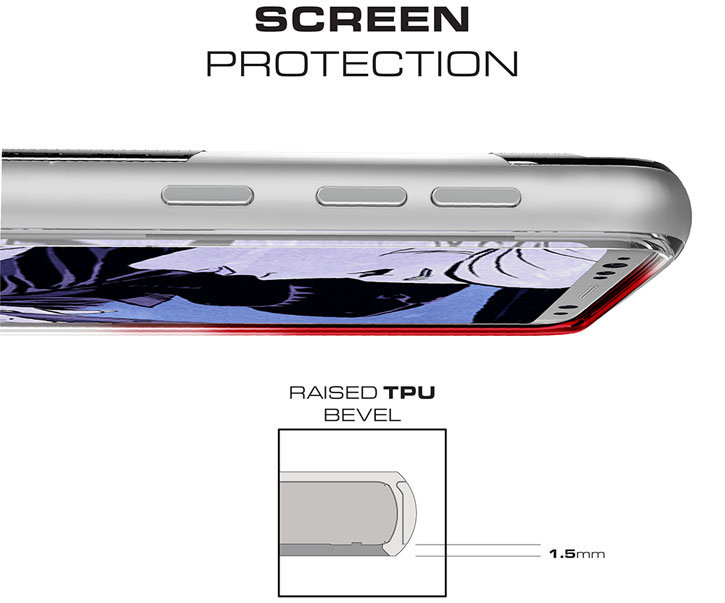 Ghostek Cloak 3 Samsung Galaxy S9 Tough Case - Clear / Silver