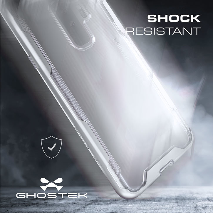Ghostek Cloak 3 Samsung Galaxy S9 Plus starke Hülle - Klar / Rot