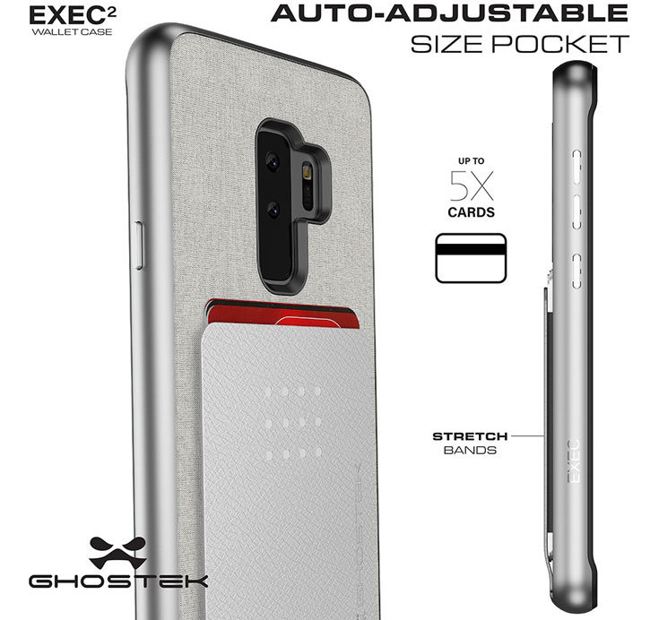 Ghostek Exec 2 Samsung Galaxy S9 Plus Wallet Case - Brown