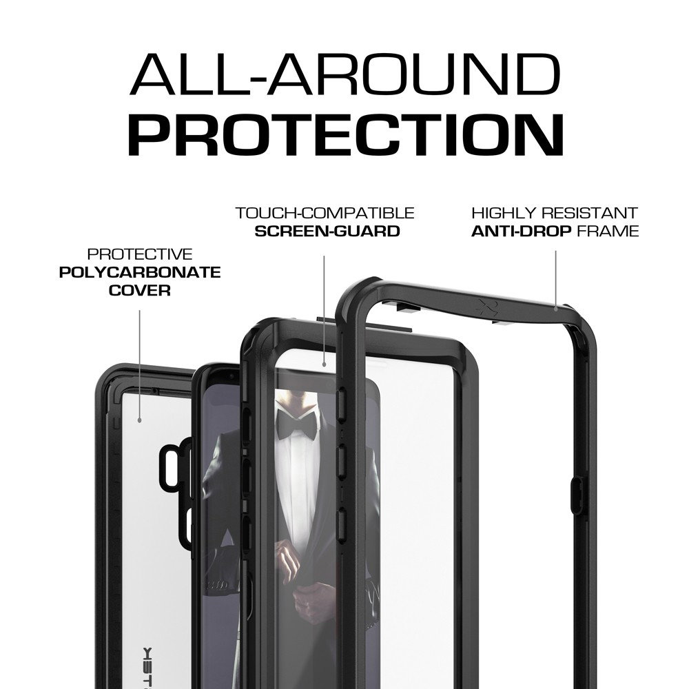 Ghostek Nautical Samsung Galaxy S9 Plus Waterproof Case - Black