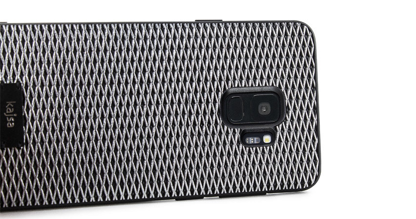 Kajsa Preppie Diamond Pattern Samsung Galaxy S9 Case - Grey