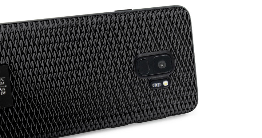 Kajsa Preppie Diamond Pattern Samsung Galaxy S9 Case - Black
