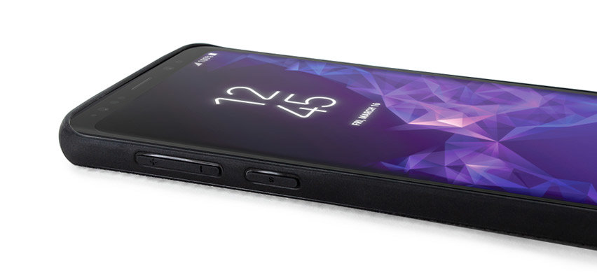 Kajsa Lite Tweed Pattern Samsung Galaxy S9 Case - Dark Grey