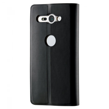 Roxfit Sony Xperia XZ2 Compact Slim Standing Book Case - Black/Silver