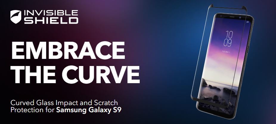 InvisibleShield Samsung Galaxy S9 Glass Curve Elite Screen Protector