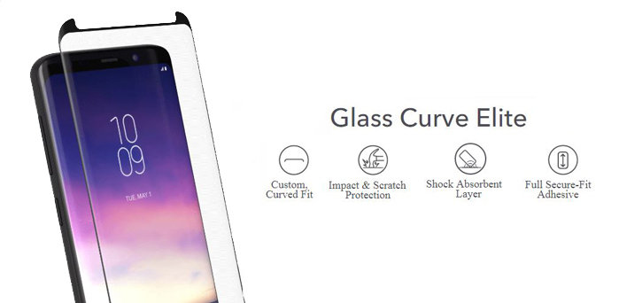 InvisibleShield Galaxy S9 Plus Glass Curve Elite Screen Protector