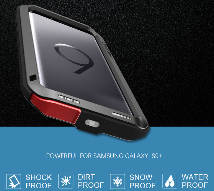 Love Mei Powerful Samsung Galaxy S9 Plus Protective Case - Black