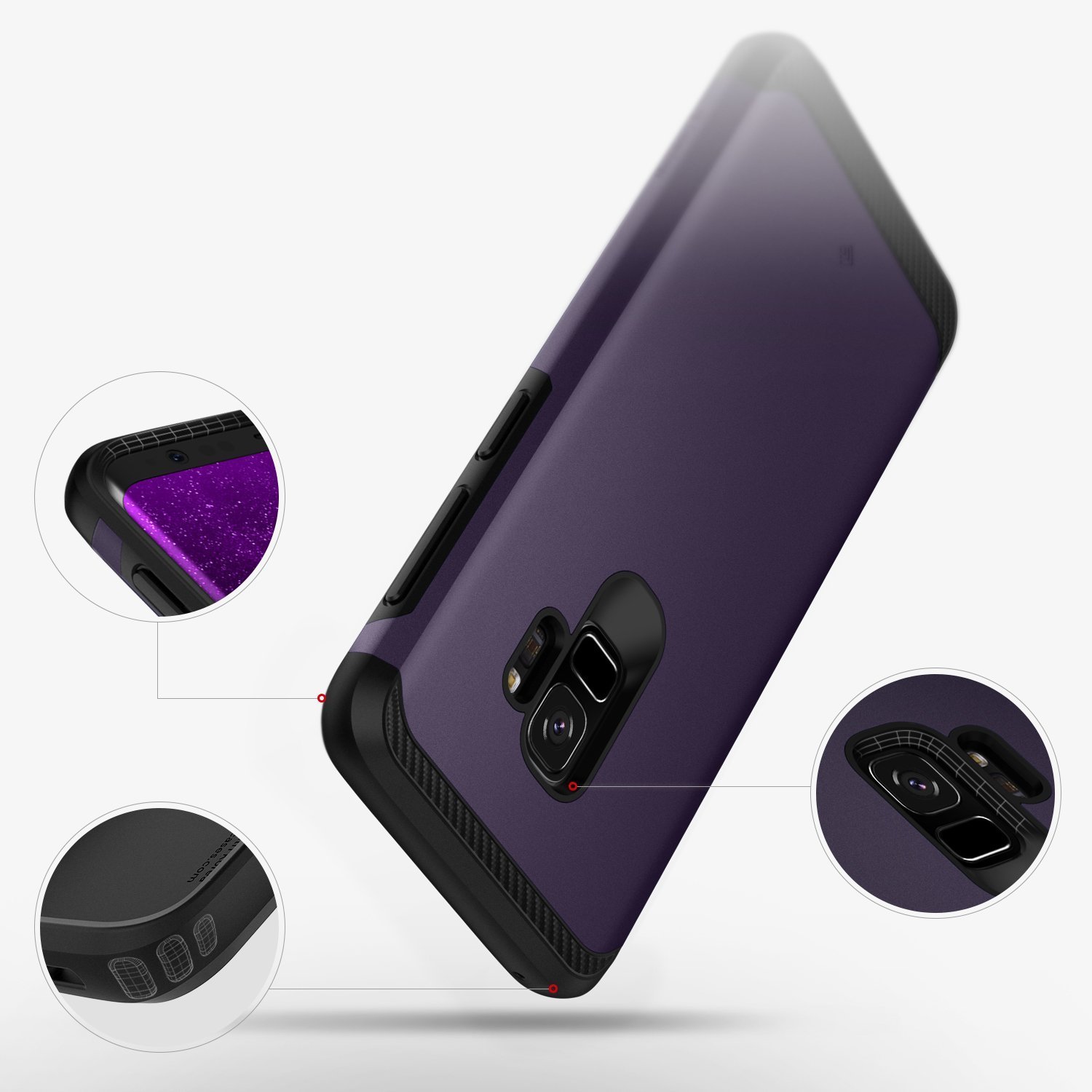 Caseology Legion Series Samsung Galaxy S9 Skal - Violett