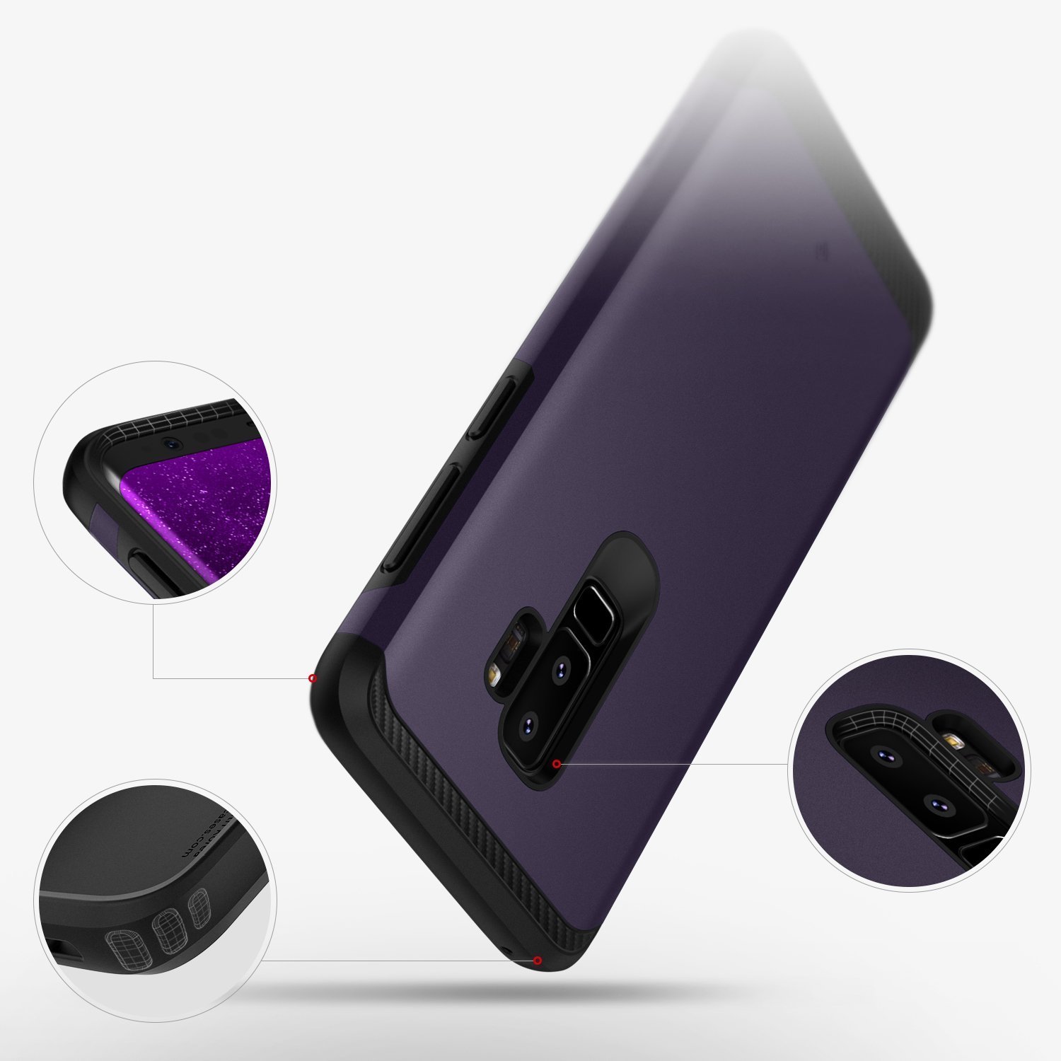 Coque Samsung Galaxy S9 Plus Caseology Legion Series – Violette