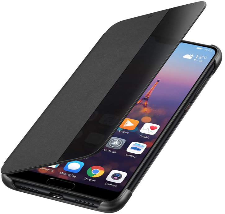 Official Huawei P20 Smart View Flip Case - Black
