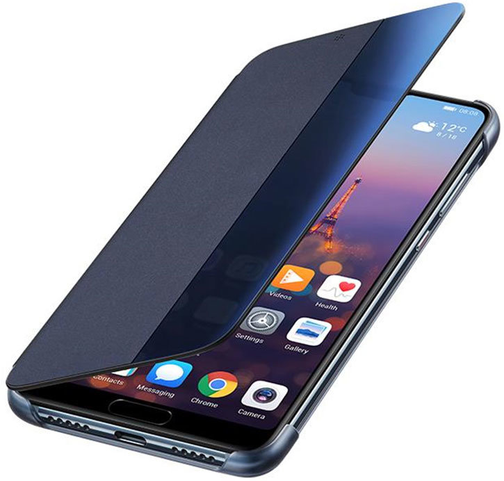 مليمتر رياضة بدنية سيفيك  Official Huawei P20 Smart View Flip Case - Blue