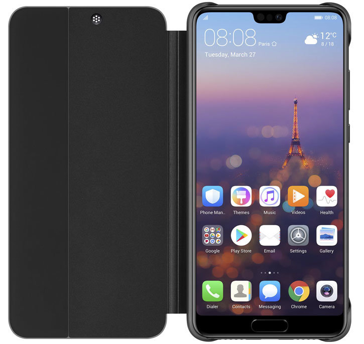 Housse Officielle Huawei P20 Pro Smart View Flip – Noire