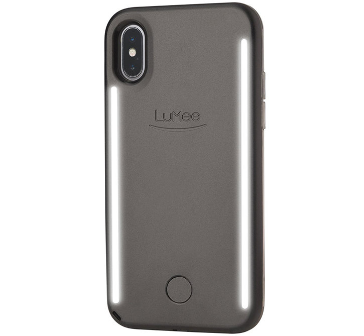 LuMee Duo iPhone X doppelseitige Beleuchtungshülle - Schwarz