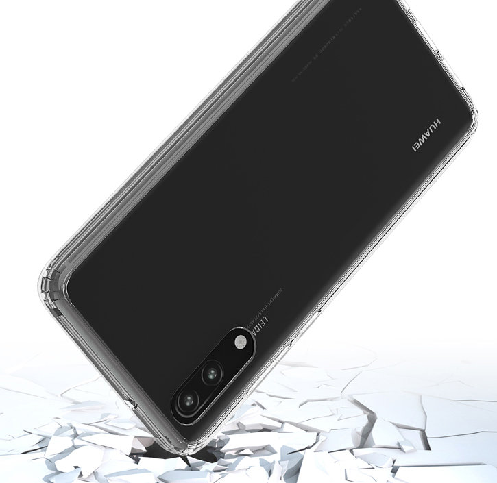 Olixar ExoShield Tough Snap-on Huawei P20 Case - Schwarz / Klar
