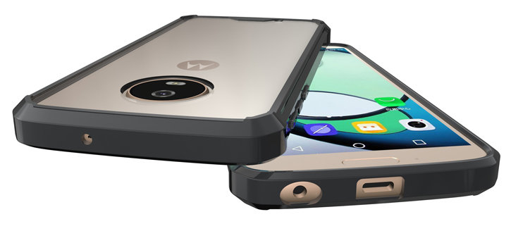 Olixar ExoShield Tough Snap-on Motorola Moto G6 Case - Black / Clear