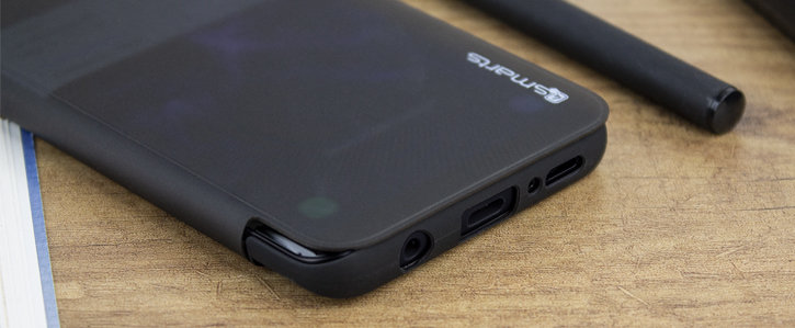 4smarts Kyoto Interactive Samsung Galaxy S9 Plus Flip Case - Black