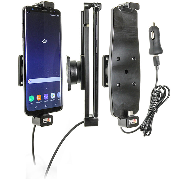 Brodit Galaxy S8 Plus Active Holder With Tilt Swivel & Cig-Plug