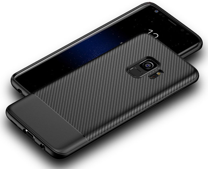 Olixar Carbon Fibre Samsung Galaxy S9 Case - Black
