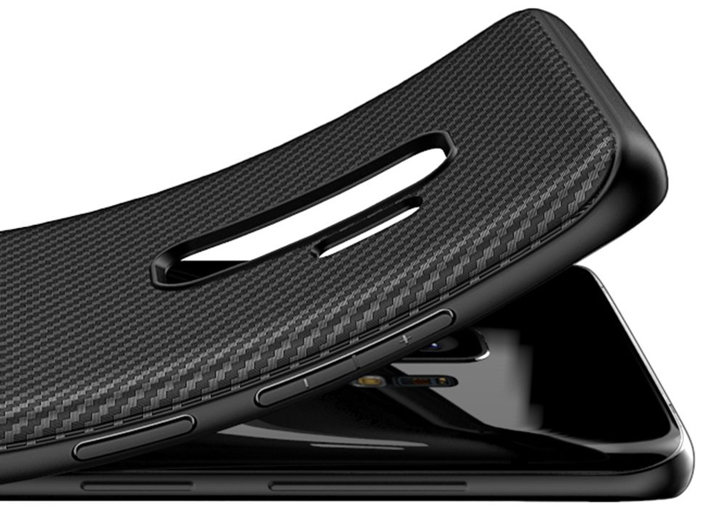 Olixar Carbon Fibre Samsung Galaxy S9 Plus Case - Black