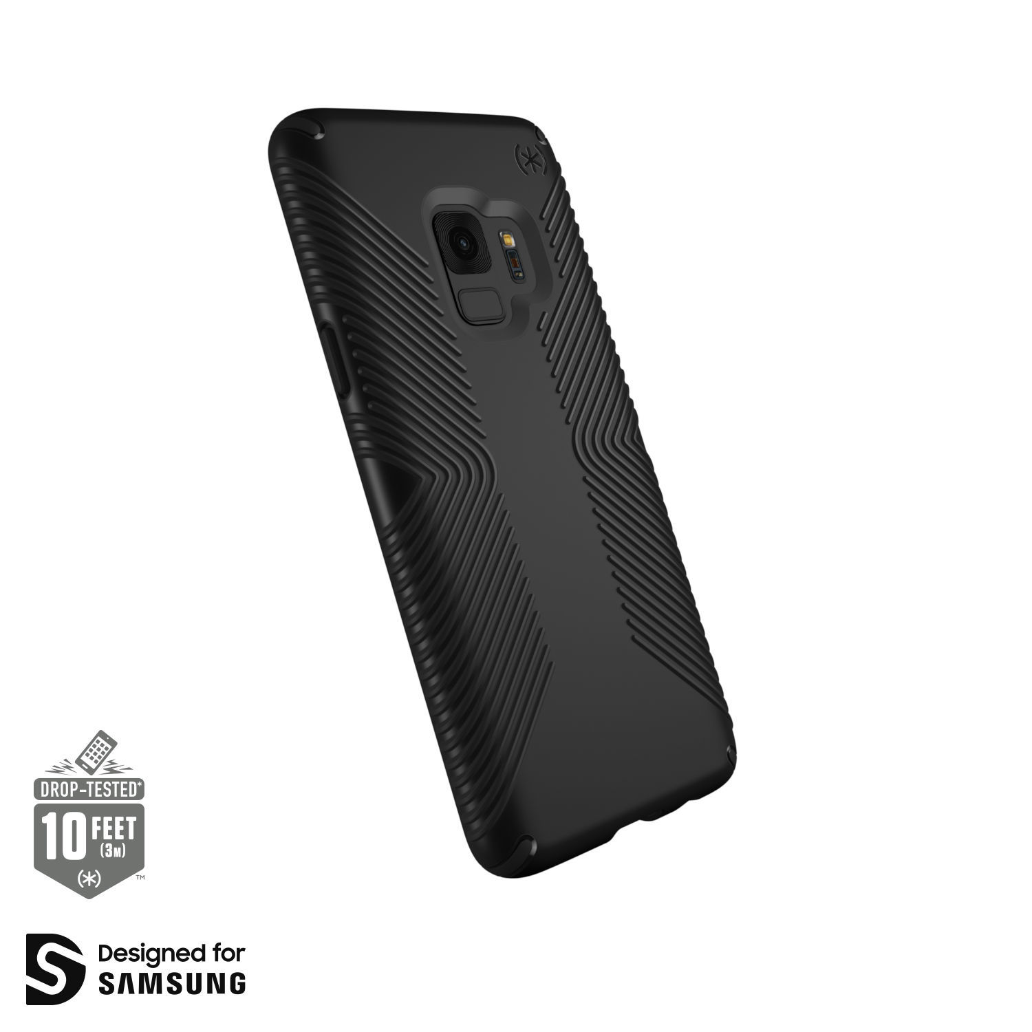 Speck Presidio Grip Samsung Galaxy S9 Tough Case Hülle in Schwarz