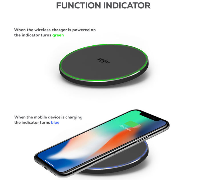 Seidio 10W Qi Fast Wireless Charging Pad