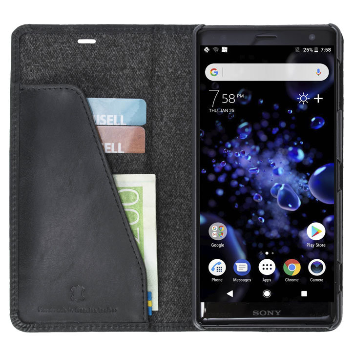 Coque Sony Xperia XZ2 Krusell Sunne 2 Card portefeuille – Noire