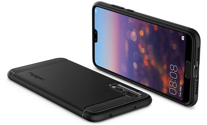 Spigen Rugged Armor Huawei P20 Pro Tough Case - Black