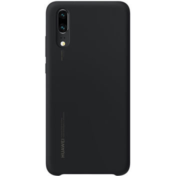 Coque officielle Huawei P20 en silicone – Noir