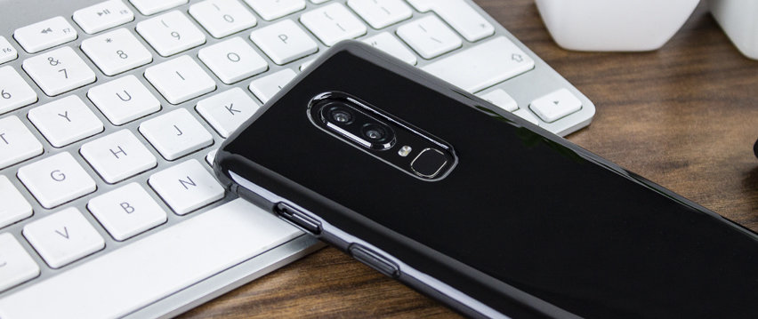 Olixar FlexiShield OnePlus 6 Gel Case - Solid Black